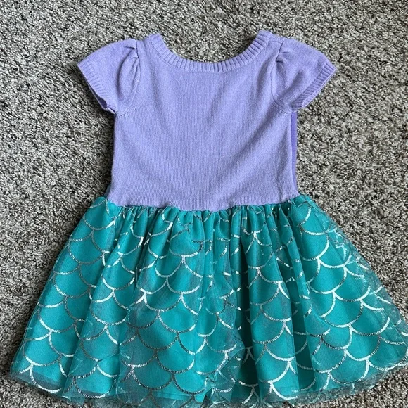 DISNEY PRINCESS ARIEL INSPIRED TODDLER GIRL TULLE DRESS - Picture 7 of 9